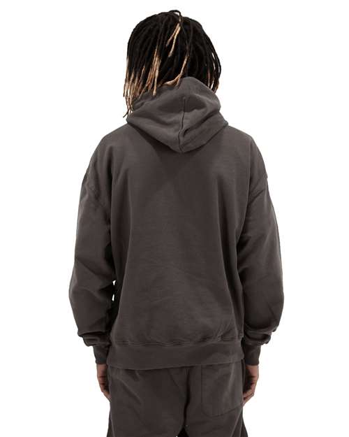 Unisex Los Angeles Garment-Dyed Hooded Sweatshirt - Shadow Back