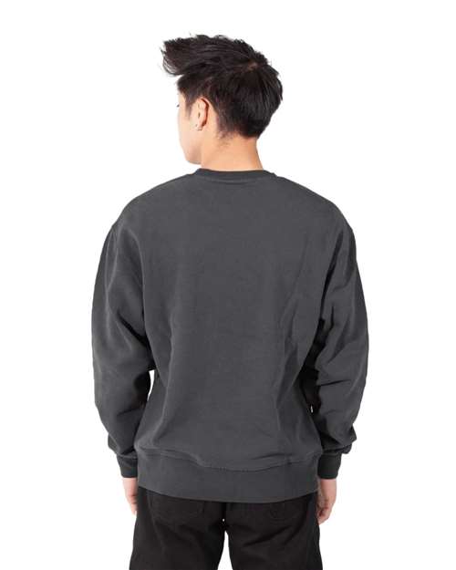 Unisex Los Angeles Garment-Dyed Crewneck Sweatshirt - Shadow Back