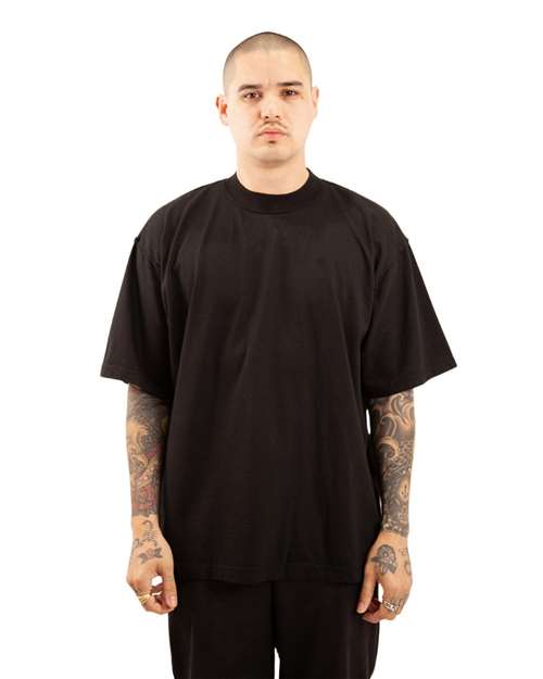 Shaka Wear Unisex Garment-Dyed Reverse Tee - Model Front