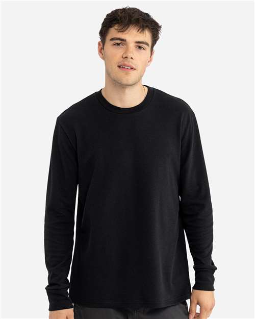 Next Level Unisex Ideal Thermal Long Sleeve Tee - Model Front
