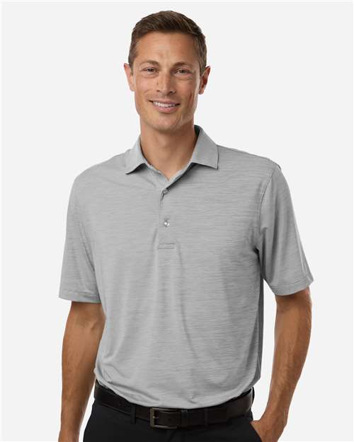 Paragon Men's Bohemian Striped Heather Performance Polo - Model Front