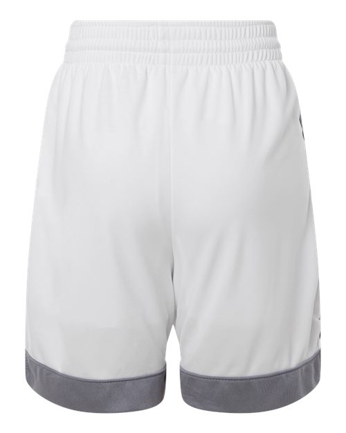 Youth Match-Up Basketball Shorts - White/ Graphite Back