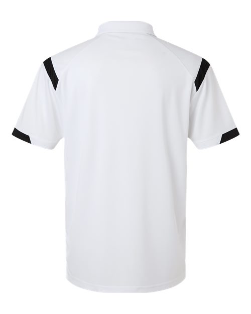 Unisex On the Rise Polo - White/ Black Back