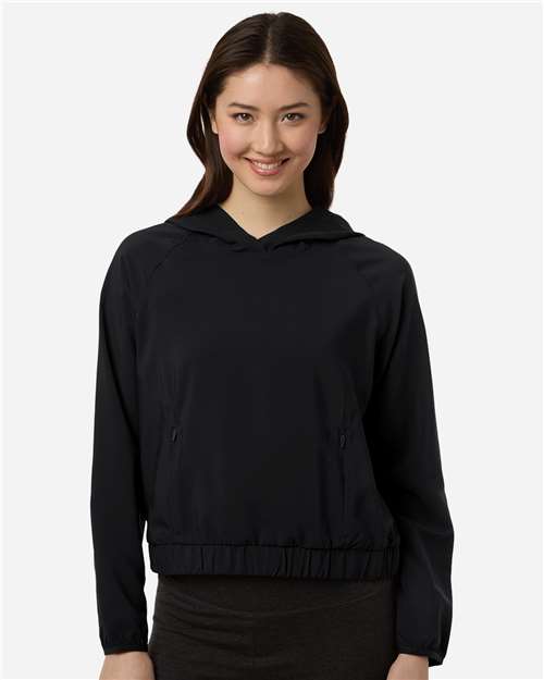 CORE365 Women's UltraUVP Shoreline Long Sleeve Hooded Pullover - Model Front