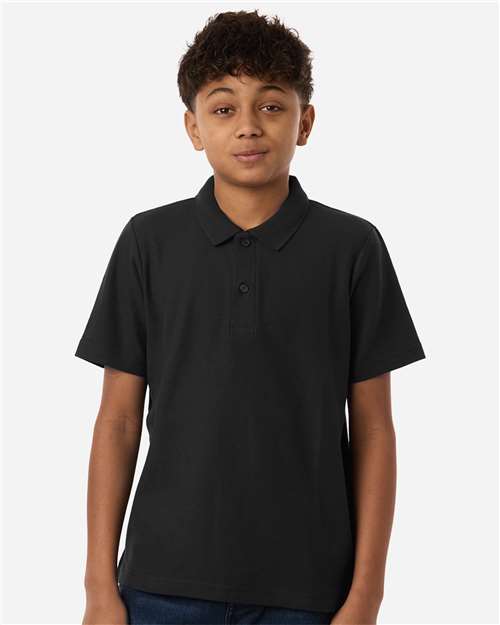 CORE365 Youth Resolve CVC Performance Pique Polo - Model Front