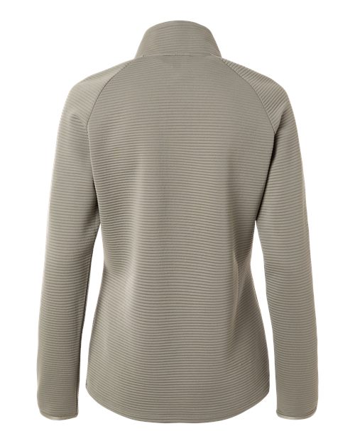 Women's Spacer Quarter-Zip Pullover - Silver Pebble Back