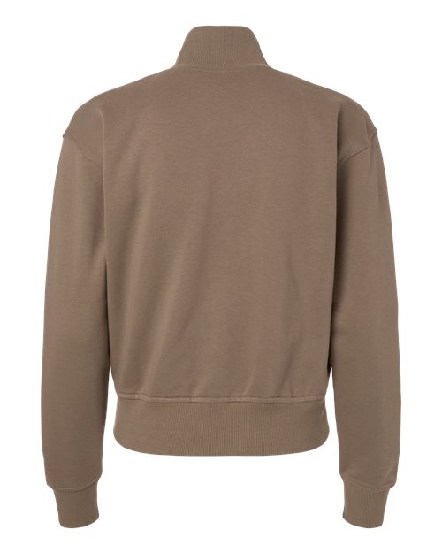 Women's French Terry Full-Zip Jacket - Savana Back