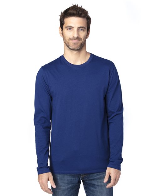 Unisex Ultimate CVC Long Sleeve T-Shirt - White Front