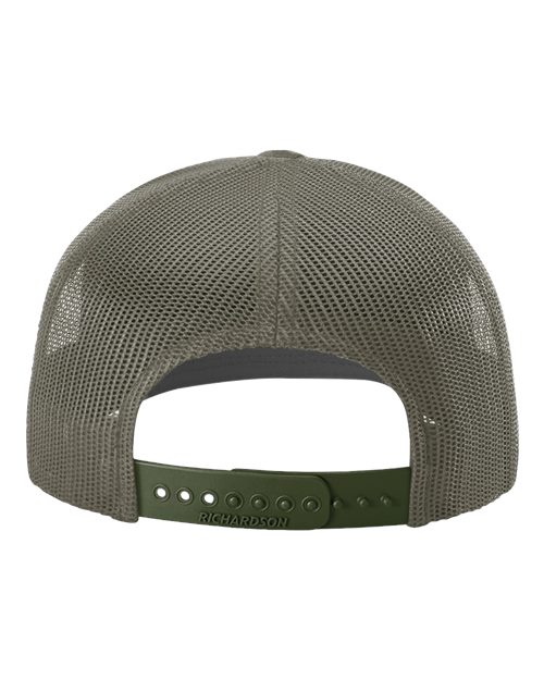Printed Tactical Trucker Cap - Multicam Tropic/ Loden Green Back