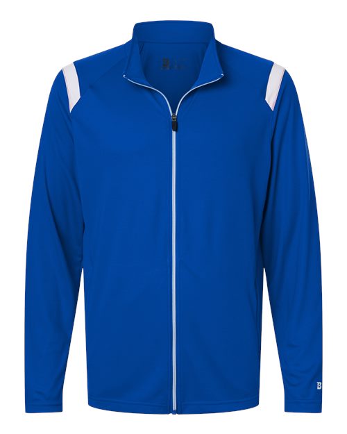 Men's On The Rise Outercore Warm-up Jacket - Royal/ White Front
