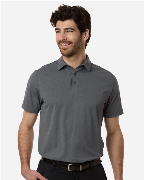 Men's Drive Bonded Polo - White/ Halo Grey Front