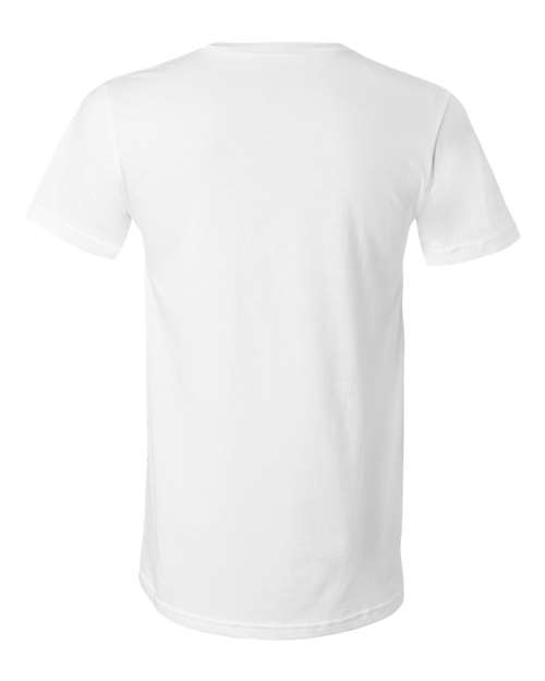 Unisex Jersey V-Neck Tee - White Back