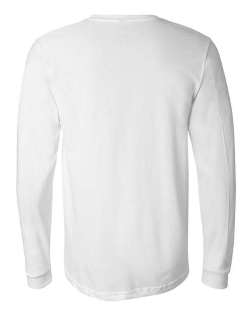 Unisex Jersey Long Sleeve Tee - White Back