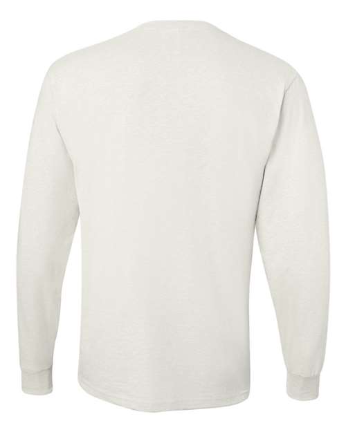 Unisex Dri-Power® Long Sleeve 50/50 T-Shirt - White Back