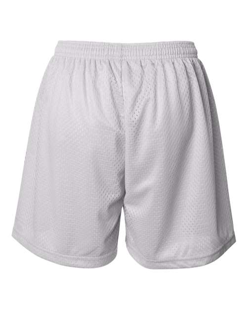 Women's Pro Mesh 5" Solid Liner Shorts - White Back
