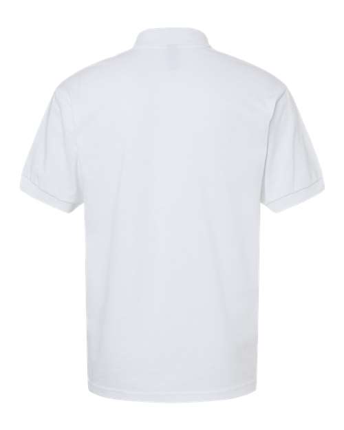 Unisex DryBlend® Jersey Polo - White Back