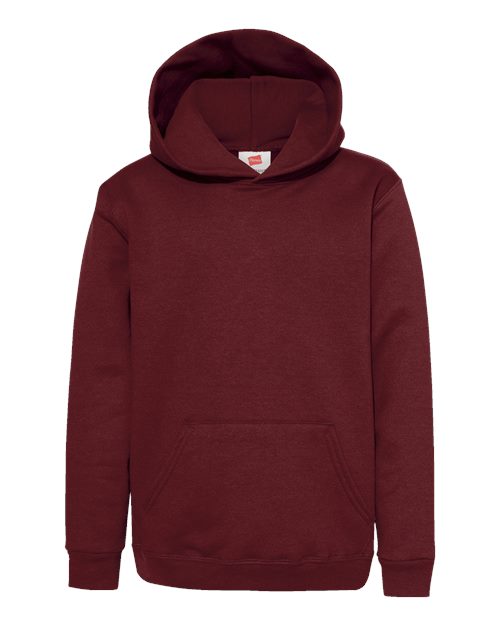 Youth EcoSmart® Hooded Sweatshirt - Maroon Front