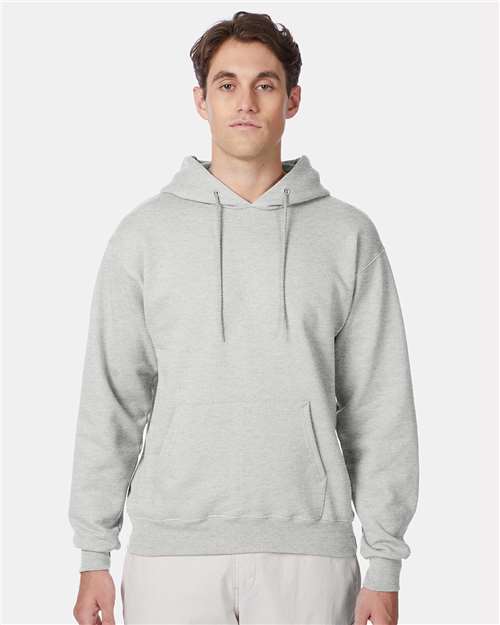 Hanes Unisex Ultimate Cotton® Hooded Sweatshirt - Model Front
