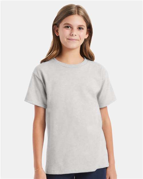 Hanes Youth Essential-T T-Shirt - Model Front