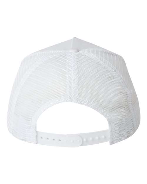 Five-Panel Trucker Cap - White Back