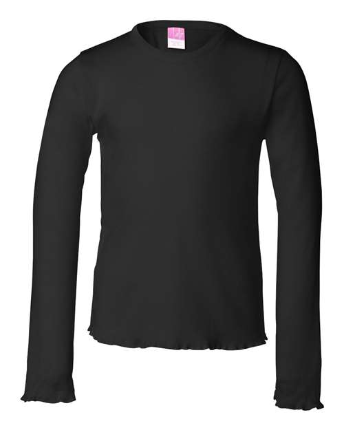Augusta Sportswear Youth Cutter Jersey - White/ Black Front
