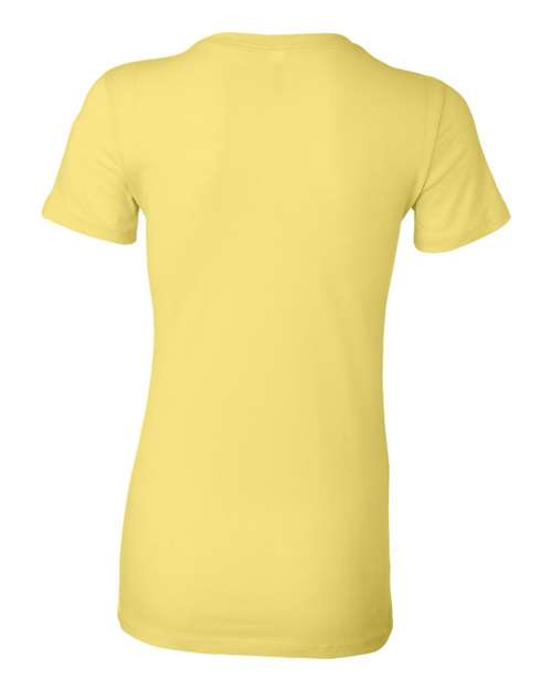 Women's Slim Fit Tee - Yellow Back