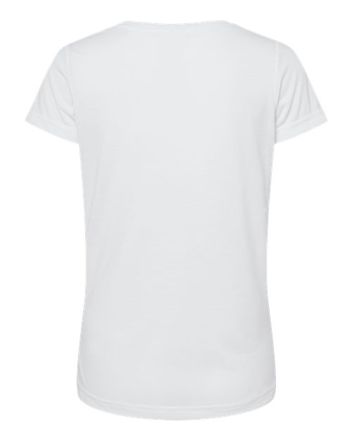 Women's Polyester Sublimation Tee - White Back