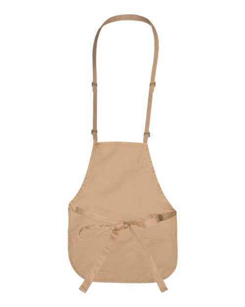 Adjustable Neck Strap Apron - Tan Back