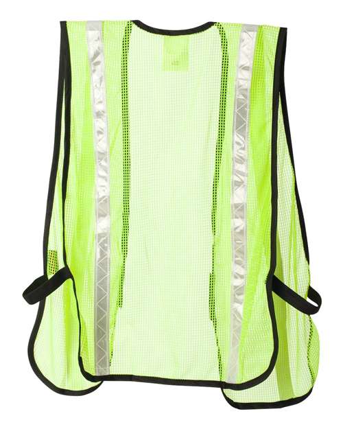 Unisex P-Series Mesh Vest - Lime/ White (PL-V18) Back