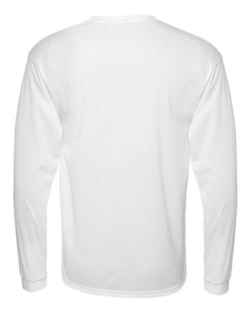 Unisex Performance Long Sleeve T-Shirt - White Back