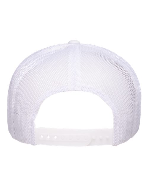 Classic Five-Panel Trucker Cap - White Back