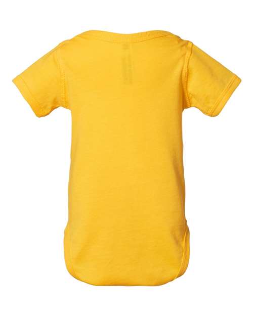 Infant Fine Jersey Bodysuit - Yellow Back