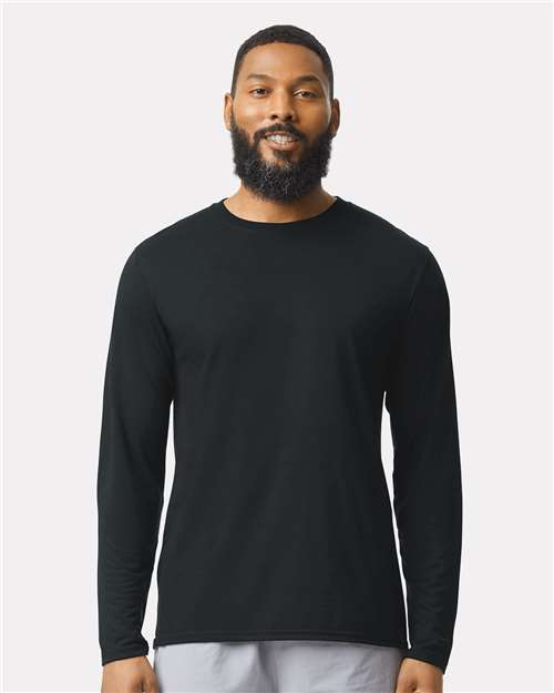 Gildan Unisex Performance® Long Sleeve T-Shirt - Model Front