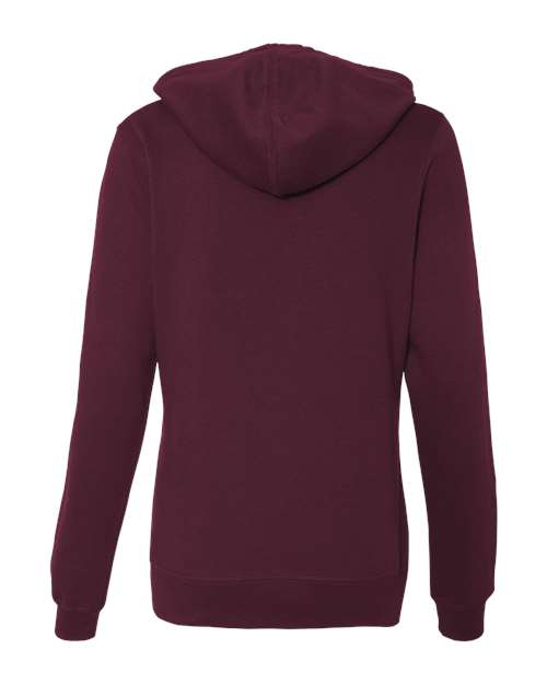 Women's Junior Fit Heavenly Fleece Lightweight Hooded Sweatshirt - Light Blackberry Back