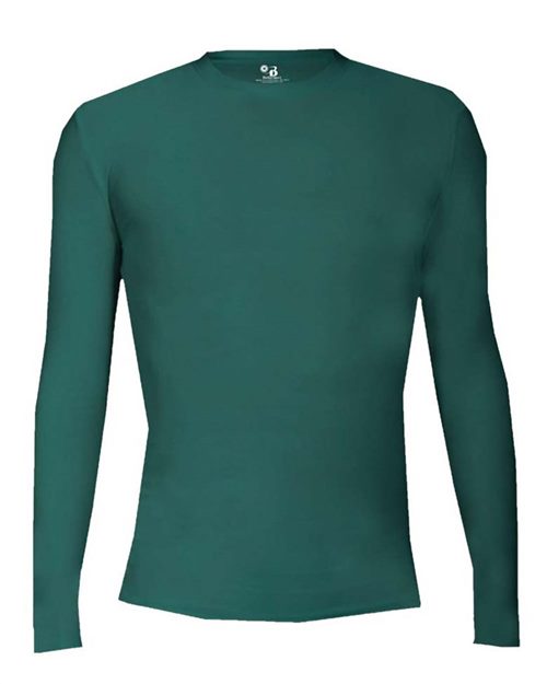 Youth Pro-Compression Long Sleeve T-Shirt - Purple Front