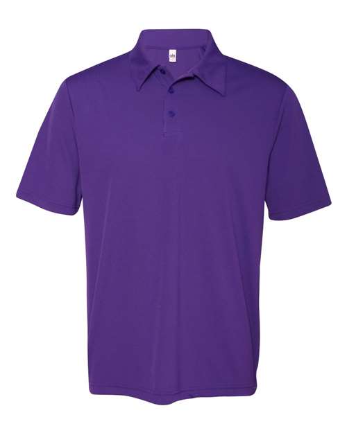 Team 365 Women's Topspin Stretch Grid Textured Polo - Sport Red Front