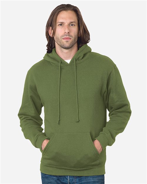 Unisex USA-Made Hooded Sweatshirt - White Front