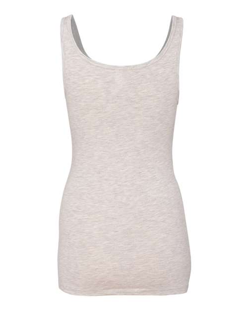 Women’s Spandex Jersey Tank - Light Heather Grey Back