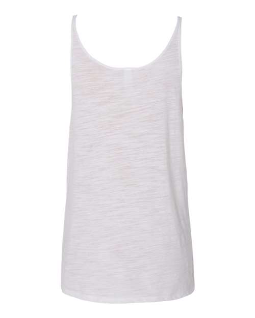 Women's Slouchy Tank - White Slub Back