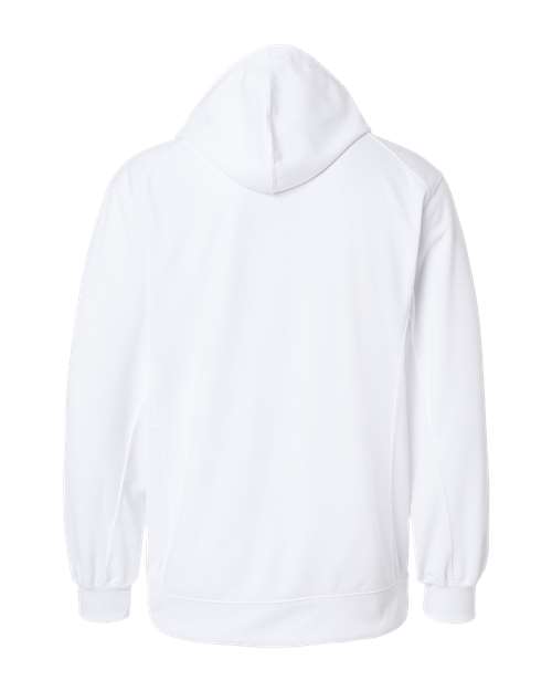 Men's Performance Fleece Hooded Sweatshirt - White Back