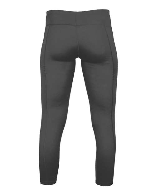 Women's Capri Leggings - Graphite Back