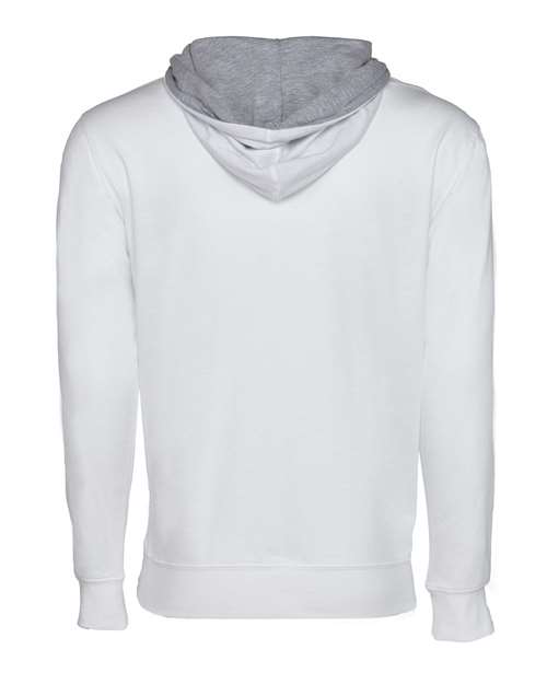 Unisex Laguna Hoodie Sweatshirt - White/ Heather Grey Back