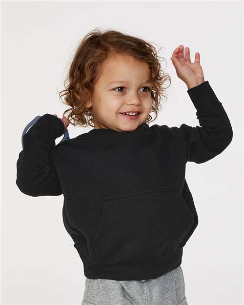 Independent Trading Co. Toddler Special Blend Hooded Raglan Sweatshirt - Model Front