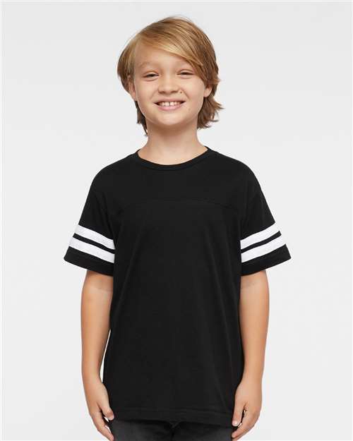 LAT Youth Football Fine Jersey Tee - Model Front