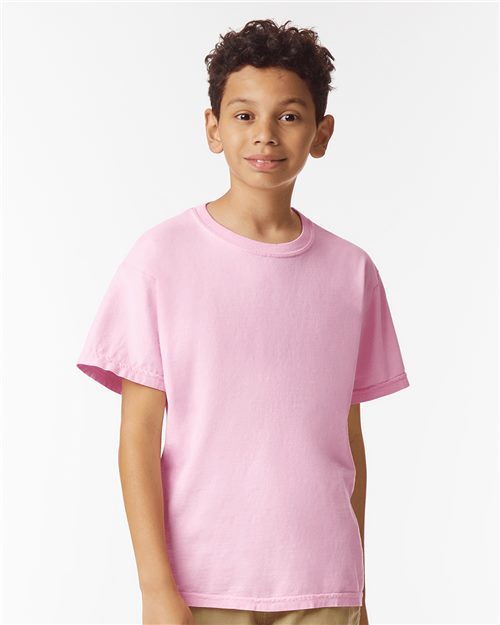 Youth Garment-Dyed Heavyweight T-Shirt - Ivory Front
