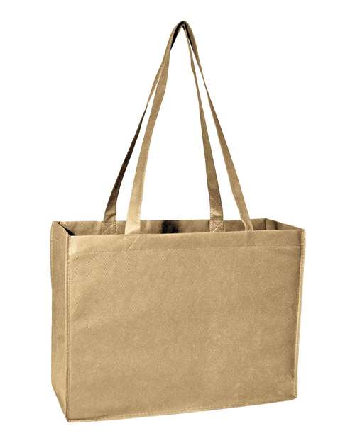Non-Woven Deluxe Junior Tote - Tan Front