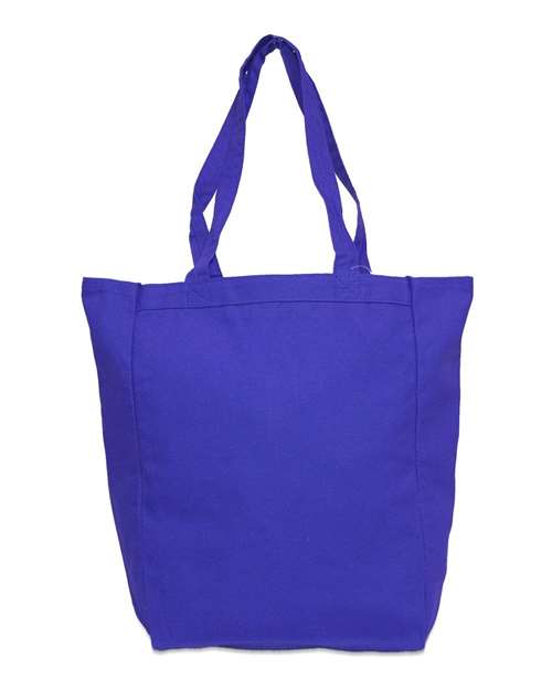 Allison Cotton Canvas Tote - Royal Front