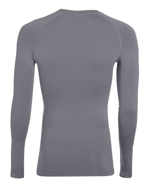 Youth Hyperform Compression Long Sleeve Shirt - Graphite Back