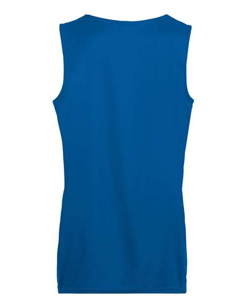 Women's Reversible Wicking Tank Top - Royal/ White Back
