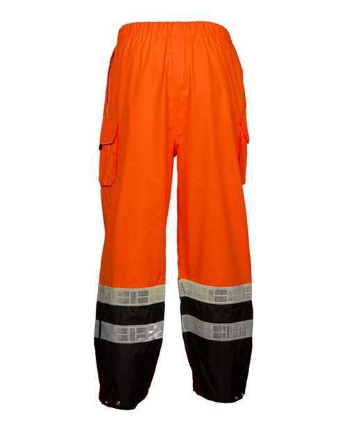Unisex Premium Black Series® Rainwear Pants - Orange Back